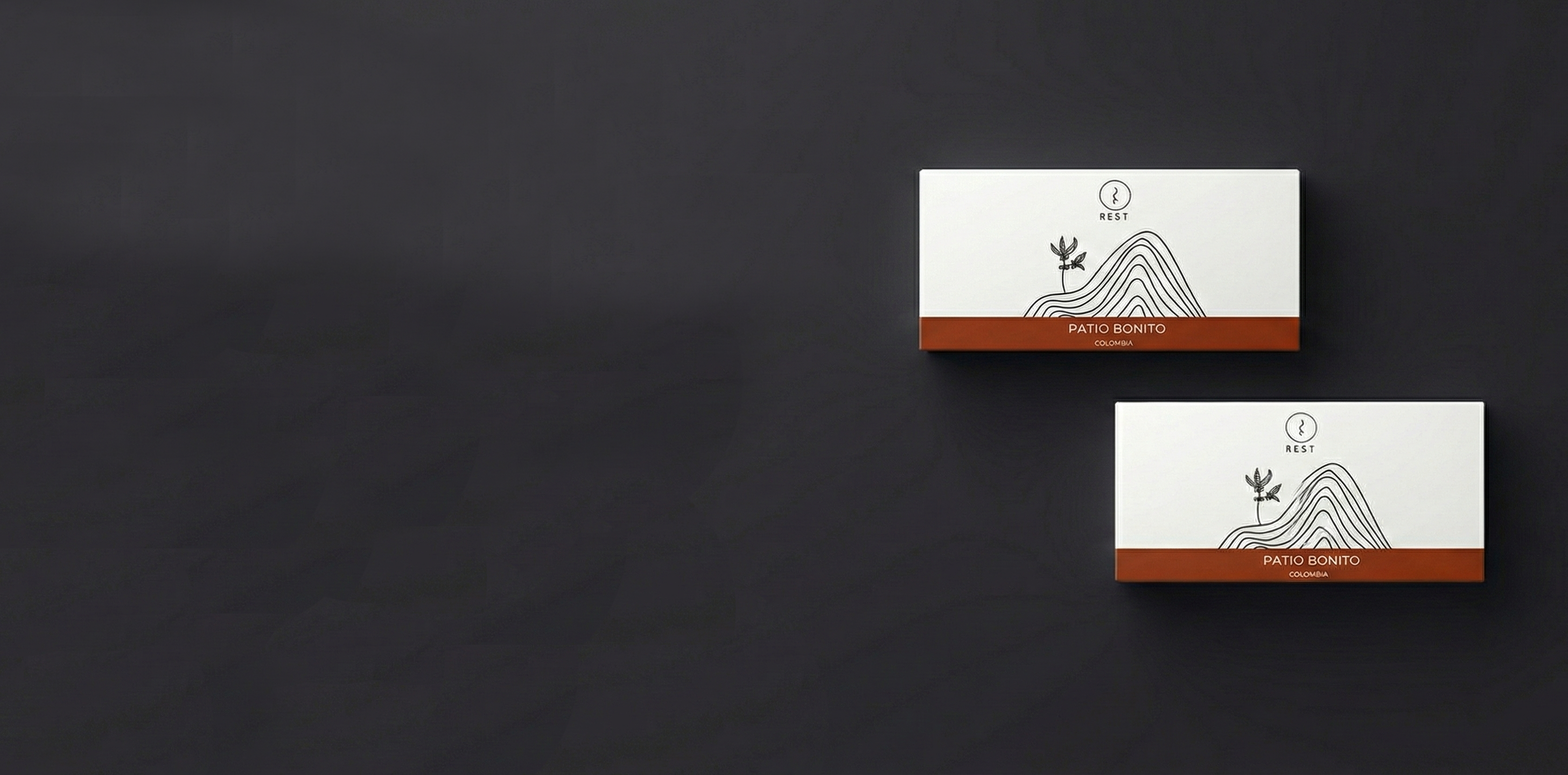 Rest Coffee Box featuring consciously sourced, premium coffee beans prepared for mindful moments